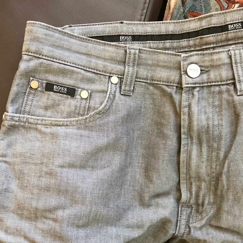 BOSS Men's Jeans in Light Gray